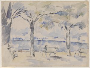 Útočiště od Paul Cézanne