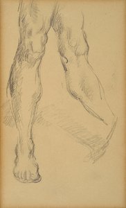 Studium nohou. Kresba Paula Cezanna (1839-1906). Olovo na papíře. Rozměr: 19,4 x 11,8 cm. Musee Granet, Aix En Provence. od Paul Cézanne
