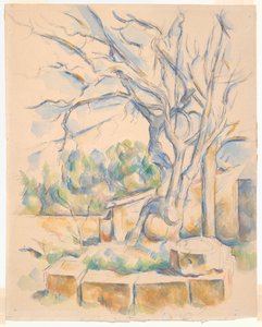 Pistáciovník na Château Noir od Paul Cézanne