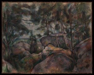 Skály u Fontainebleau od Paul Cézanne