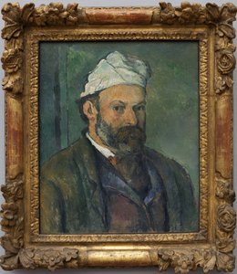 Autoportrét. Malba Paula Cezanna (1839-1906), olej na plátně kolem roku 1880. Francouzské umění od Paul Cézanne