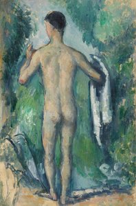 Stojící koupající se při pohledu zezadu od Paul Cézanne