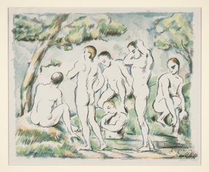 Koupající se (malá verze) od Paul Cézanne