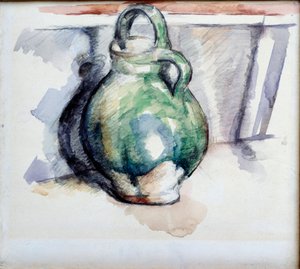 Zelený džbán akvarel a olověný důl Paul Cezanne (1839-1906) 1885 Paříž, Musee du Louvre od Paul Cézanne