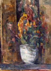 Váza s květinami, kolem 1897-98 (olej na plátně) od Paul Cézanne