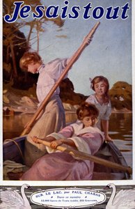 Ilustrace "Na jezeře", Paul Chabas (1869-1937). "Vím všechno".