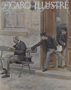 Une Vielle Farce (Starý vtip). Obálka Le Figaro Illustre, říjen 1896