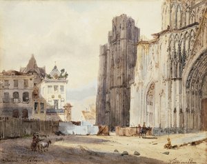 Cathedrale de Cologne od Paul Constantin Dominique Tetar van Elven