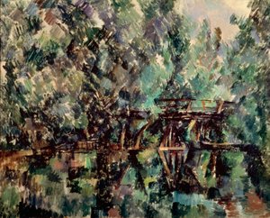 Most přes rybník, c1898. od Paul Cézanne