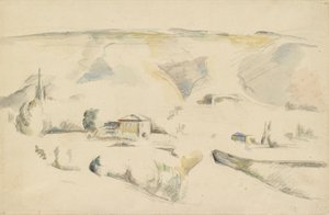 Pohled přes údolí, konec 19. století od Paul Cézanne