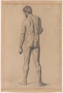 Akademický akt při pohledu zezadu od Paul Cézanne
