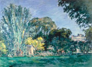 Stromy v Jas de Bouffan od Paul Cézanne
