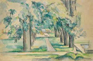 Avenue of Chestnut Trees v Jas de Bouffan od Paul Cézanne