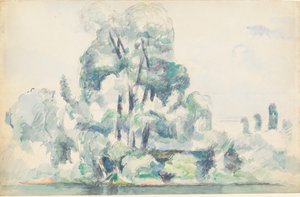 Břehy Seiny v Médanu, 1880-1885. od Paul Cézanne