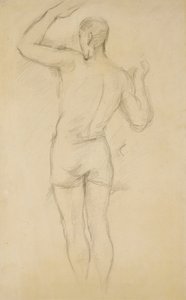 Koupání stojící; stojící koupající se, c. 1885-88 od Paul Cézanne