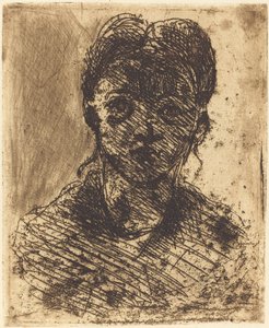 Busta dívky od Paul Cézanne