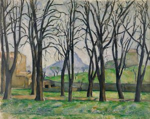 Kaštanové stromy v Jas de Bouffan od Paul Cézanne