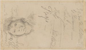 Cézanne - FWN 3005-52b, Podle Louise Le Naina, Žena s čepcem, 1884-87 od Paul Cézanne