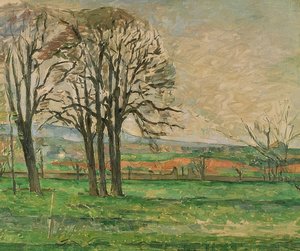 Holé stromy v Jas de Bouffan. 1885-86 od Paul Cézanne