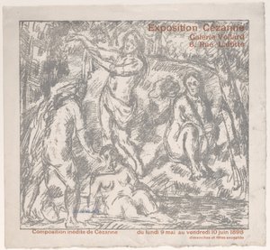 Obálka katalogu výstavy pro výstavu Cézanne v Galerii Vollard 9. května - 10. června 1898..., 1898. od Paul Cézanne