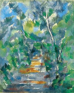 Lesní scéna (Cesta z Mas Jolie do Château noir) od Paul Cézanne