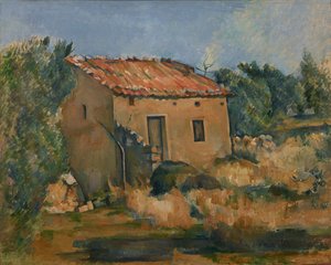 Francouzsky: Maison dans la campagne aixoise Opuštěný dům u Aix-en-Provence od Paul Cézanne
