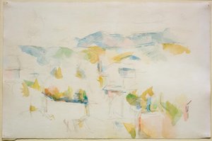 Hornatá krajina kolem Aix-en-Provence od Paul Cézanne