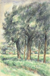 Skupina stromů, 1877-80 od Paul Cézanne