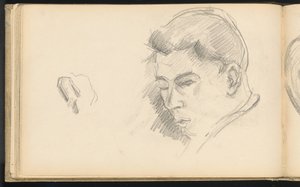Hlava chlapce od Paul Cézanne