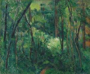Interiér lesa od Paul Cézanne