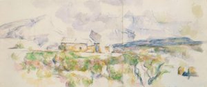 Hora Sainte-Victoire při pohledu z Lauves od Paul Cézanne