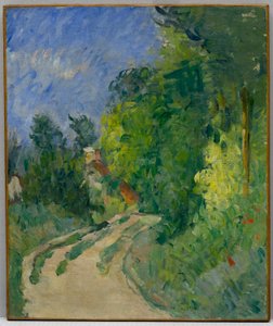 La Route tournante v podrostu od Paul Cézanne