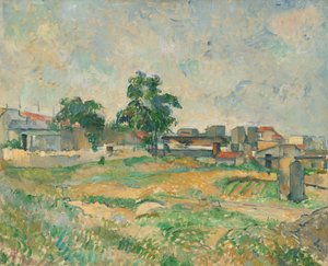 Krajina poblíž Paříže od Paul Cézanne