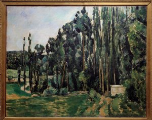 Les topols Malba Paula Cezanna (1839-1906) 1879 Sun. 0,65x0,81 m Paříž, musee d