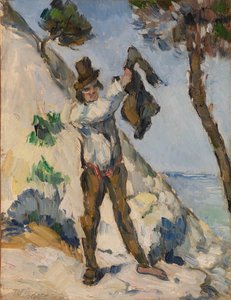 Muž s bundou od Paul Cézanne