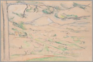 Montagne Saint-Victoire (Údolí oblouku) od Paul Cézanne