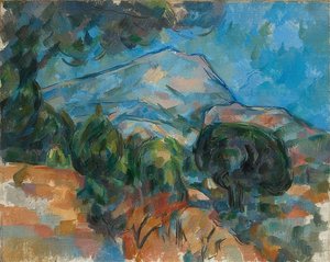 Mount Sainte-Victoire. Ehm 1904 od Paul Cézanne