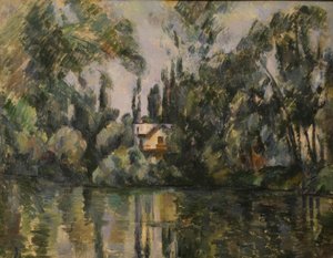 P.Cézanne, Dům na břehu Marny od Paul Cézanne
