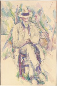 Portrét Vallier, 1904-06 od Paul Cézanne