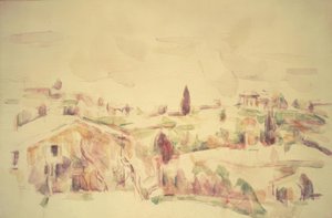 Provensálská krajina od Paul Cézanne