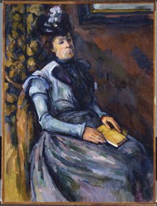 Sedící žena v modrém od Paul Cézanne