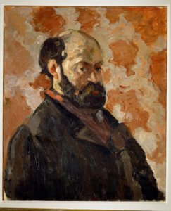 Autoportrét na růžovém pozadí od Paul Cézanne