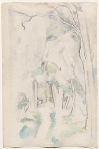 Stezka v lese od Paul Cézanne