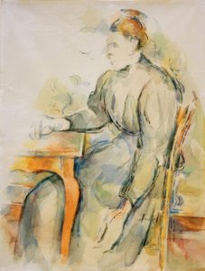 Sedící žena (Mme Cézanne) od Paul Cézanne