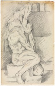 Náčrt anatomické sochy (recto) od Paul Cézanne
