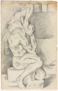 Sketch of Anatomical Sculpture recto Sketch of Madame Cézanne verso, 188184. od Paul Cézanne