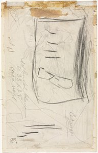 Sketch of Madame Cézanne (verso) od Paul Cézanne