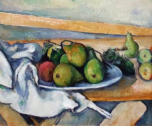 Zátiší s hruškami od Paul Cézanne