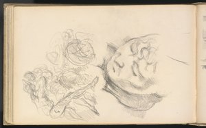 Studie včetně Madame Cézanne od Paul Cézanne