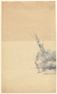 Studie skály [verso] od Paul Cézanne